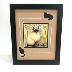 Matted & Framed Cat Picture Art Decor Lover